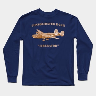 B-24H Liberator in flight Long Sleeve T-Shirt